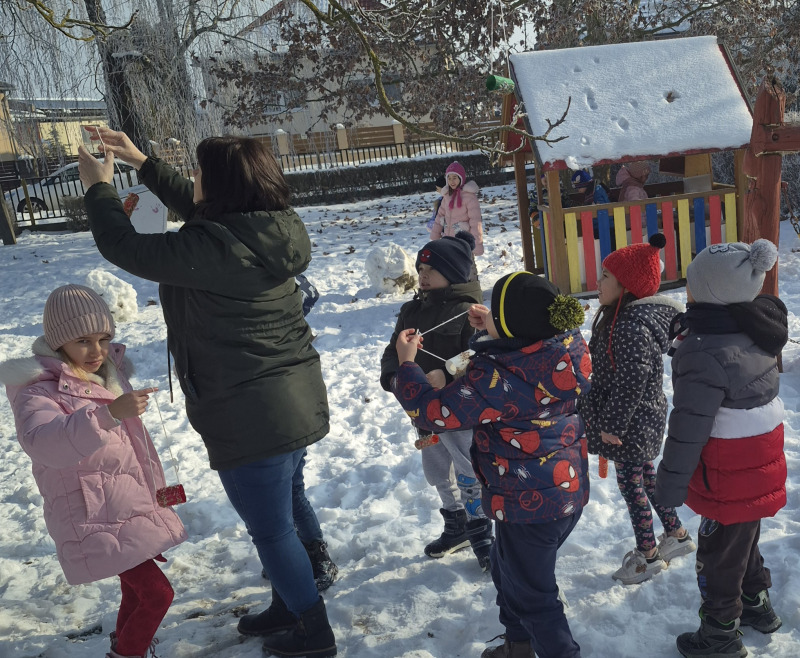 Madáretető készítés Tiszaszalkai Óvoda 2025