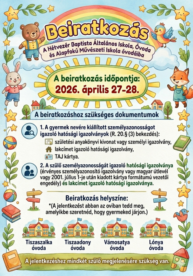 Beiratkozás 2026 Tiszakerecseny